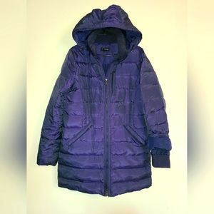 Lands End Down Winter Coat in Deep Purple * Size Medium 10/12